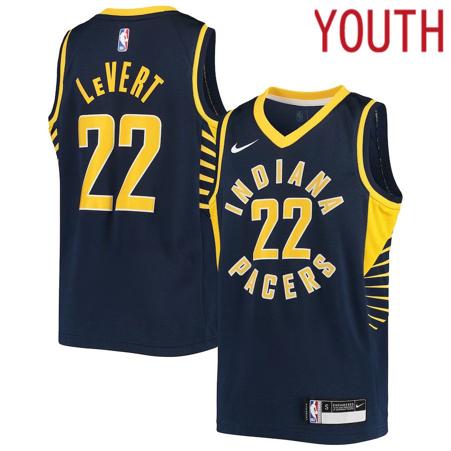 Youth Indiana Pacers #22 Caris LeVert Nike Navy Swingman NBA Jersey->indiana pacers->NBA Jersey
